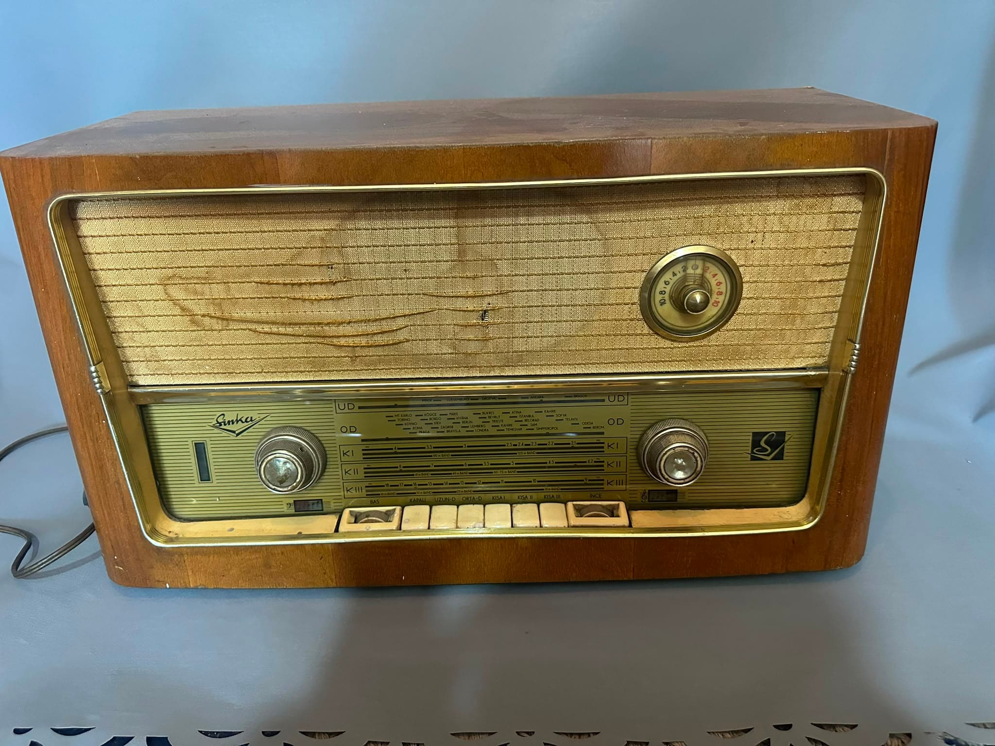 Ahşap Kasalı Masaüstü Radyo